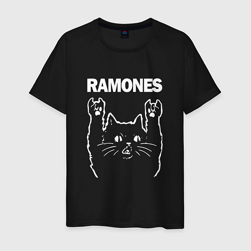 Мужская футболка RAMONES, РАМОНЕС / Черный – фото 1