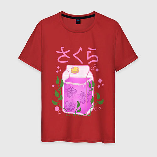 Мужская футболка Виноградный сок / Красный – фото 1
