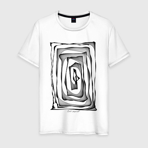 Мужская футболка Коллекция Get inspired! Абстракция HS-8-2-Gi / Белый – фото 1