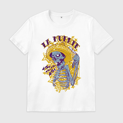 Мужская футболка La Muerte! / Белый – фото 1