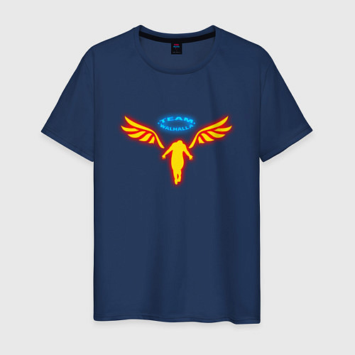 Мужская футболка WALHALLA TEAM NEON FIRE / Тёмно-синий – фото 1