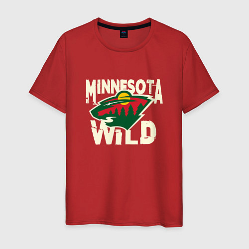 Мужская футболка Миннесота Уайлд, Minnesota Wild / Красный – фото 1