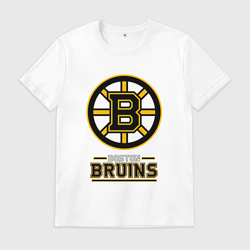 Мужская футболка Boston Bruins , Бостон Брюинз / Белый – фото 1