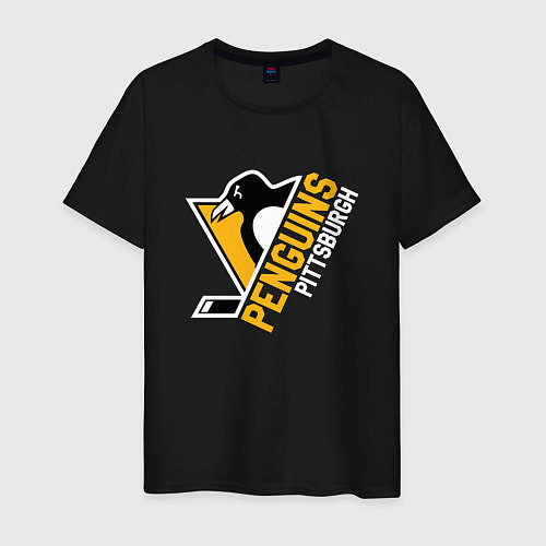 Мужская футболка Pittsburgh Penguins Питтсбург Пингвинз / Черный – фото 1