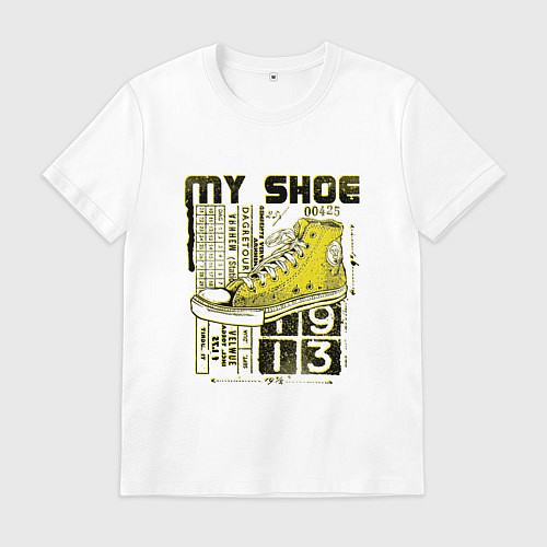 Мужская футболка My favorite sneakers / Белый – фото 1