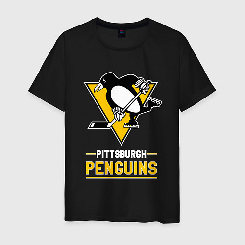 Мужская футболка Питтсбург Пингвинз , Pittsburgh Penguins / Черный – фото 1