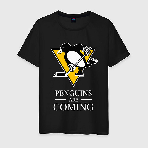 Мужская футболка Penguins are coming, Pittsburgh Penguins, Питтсбур / Черный – фото 1