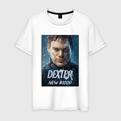 Мужская футболка Dexter New Blood Декстер Новая Кровь / Белый – фото 1