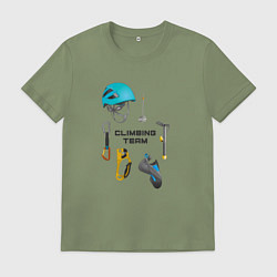 Мужская футболка Снаряжение для альпинизма