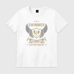 Мужская футболка Я пловец А у тебя какая суперсила?