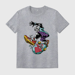 Футболка хлопковая мужская Extreme skating, цвет: меланж