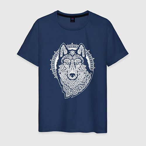 Мужская футболка Northern Wolf / Тёмно-синий – фото 1