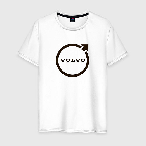 Мужская футболка Автомобильная марка Volvo / Белый – фото 1