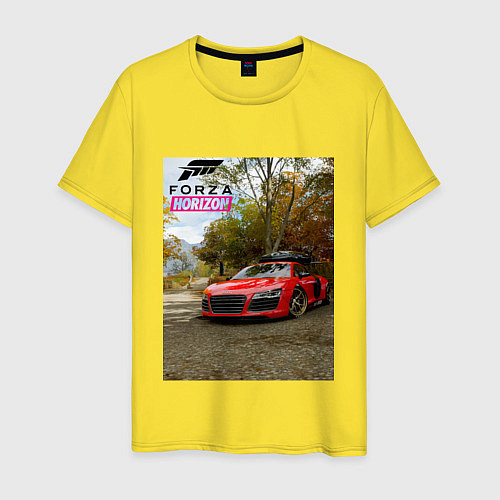 Мужская футболка Forza Horizon 5 AUDI / Желтый – фото 1