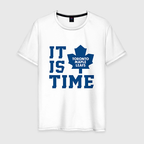 Мужская футболка It is Toronto Maple Leafs Time, Торонто Мейпл Лифс / Белый – фото 1