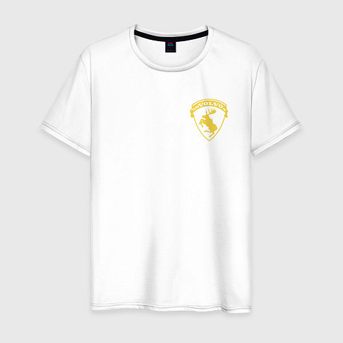 Мужская футболка VOLVO Логотип / Белый – фото 1