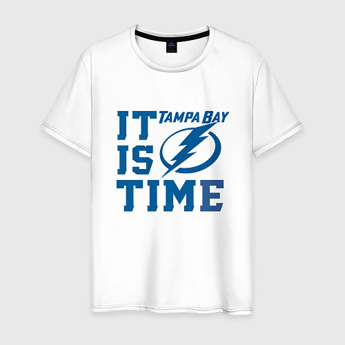 Мужская футболка Tampa Bay Lightning Тампа Бэй Лайтнинг / Белый – фото 1