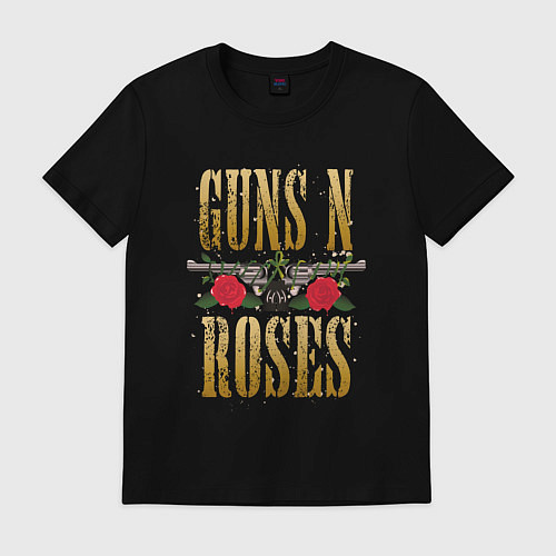 Мужская футболка GUNS N ROSES , ГРУППА / Черный – фото 1