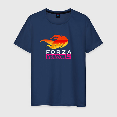 Мужская футболка Forza Horizon 5 logo / Тёмно-синий – фото 1