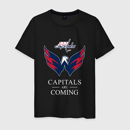 Мужская футболка Washington Capitals are coming, Вашингтон Кэпиталз / Черный – фото 1