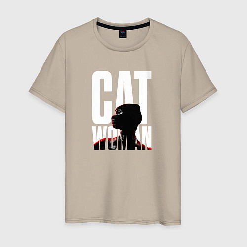 Мужская футболка Женщина кошка Селина Кайл / Миндальный – фото 1