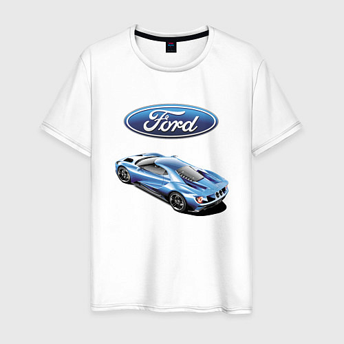 Мужская футболка Ford Motorsport Racing team / Белый – фото 1