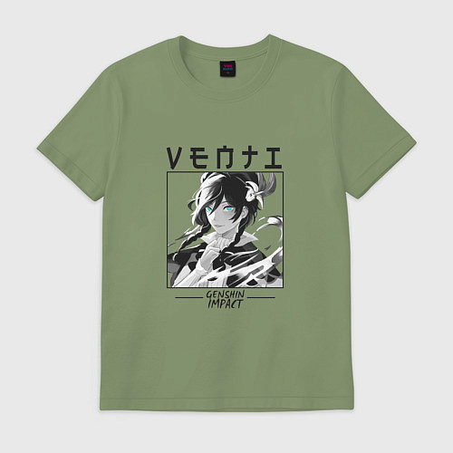 Мужская футболка Венти Venti, Genshin Impact / Авокадо – фото 1