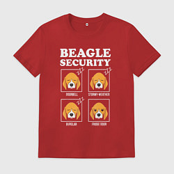 Мужская футболка Бигль - Охрана