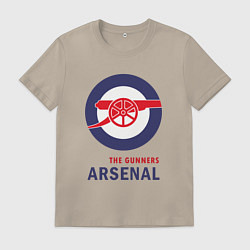 Футболка хлопковая мужская Arsenal The Gunners, цвет: миндальный