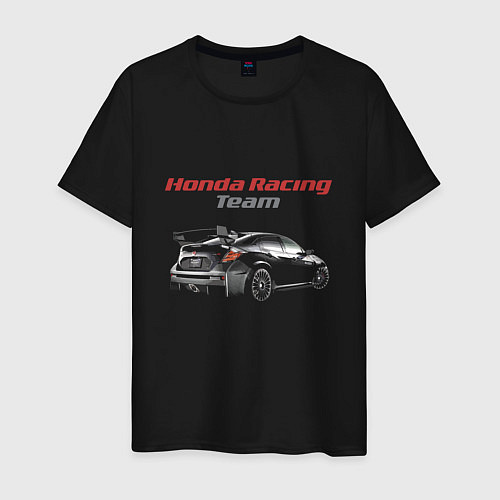 Мужская футболка Honda Racing Team Motorsport / Черный – фото 1