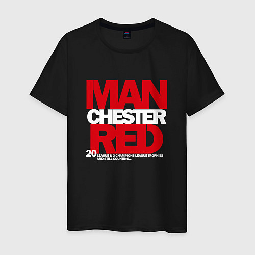 Мужская футболка MANCHESTER UNITED RED Манчестер Юнайтед / Черный – фото 1