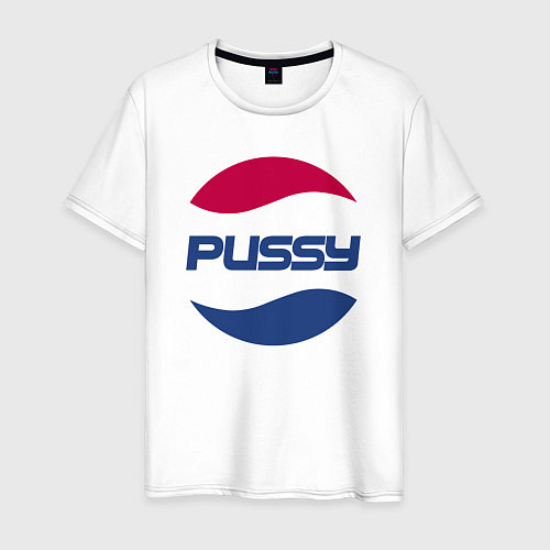 Мужская футболка Pepsi Pussy / Белый – фото 1