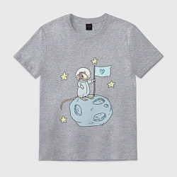 Мужская футболка Мышь-космонавт