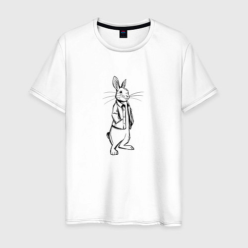 Мужская футболка Rabbit Piter / Белый – фото 1