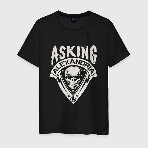 Мужская футболка Asking Alexandria рок группа / Черный – фото 1