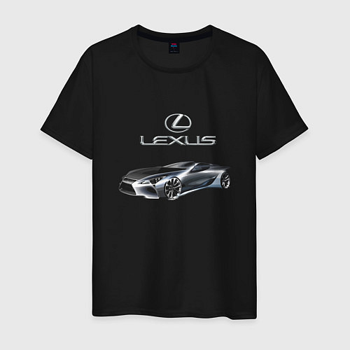 Мужская футболка Lexus Motorsport / Черный – фото 1