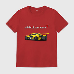 Футболка хлопковая мужская McLaren Motorsport Racing Team!, цвет: красный