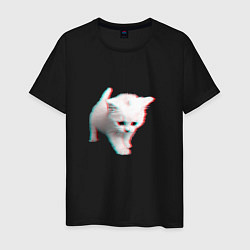 Футболка хлопковая мужская ZXC SAD CAT, цвет: черный