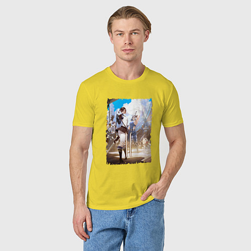 Мужская футболка Герои Ла2 на борту / Желтый – фото 3