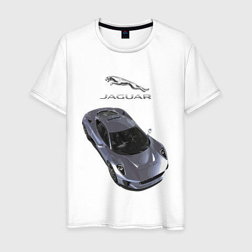 Мужская футболка Jaguar Motorsport / Белый – фото 1