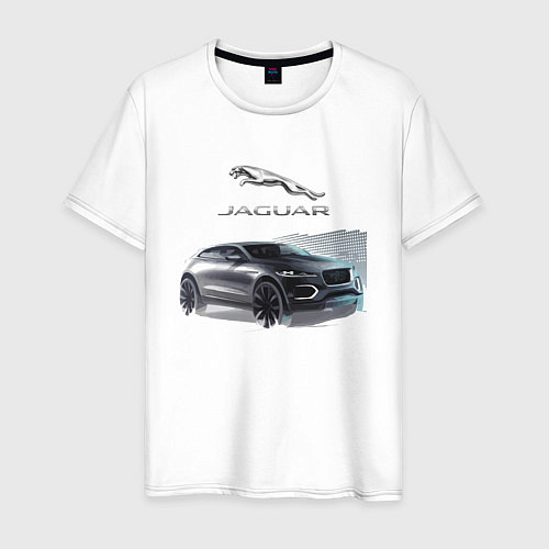 Мужская футболка Jaguar Off road / Белый – фото 1
