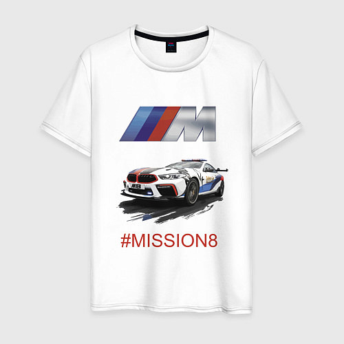 Мужская футболка BMW M Power Mission 8 Safety car / Белый – фото 1