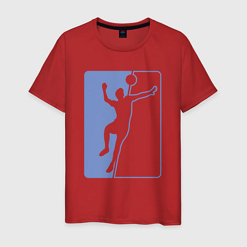 Мужская футболка Style Volley / Красный – фото 1