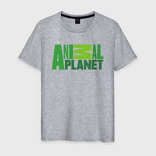 Мужская футболка Animal Planet / Меланж – фото 1
