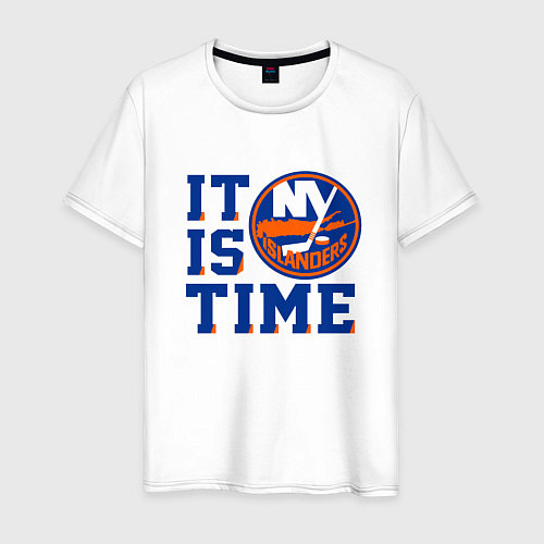 Мужская футболка It Is New York Islanders Time Нью Йорк Айлендерс / Белый – фото 1