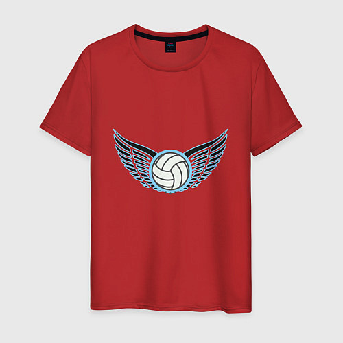 Мужская футболка Volleyball Wings / Красный – фото 1