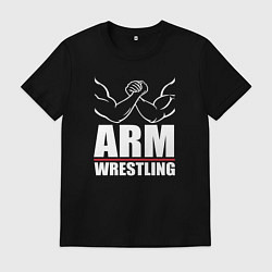 Мужская футболка Армрестлинг мускулистые руки