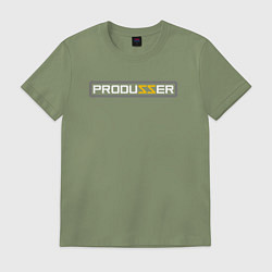 Футболка хлопковая мужская PRODUZZER ПРОДЮСЕР, цвет: авокадо