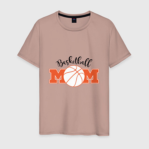 Мужская футболка Basketball Mom / Пыльно-розовый – фото 1