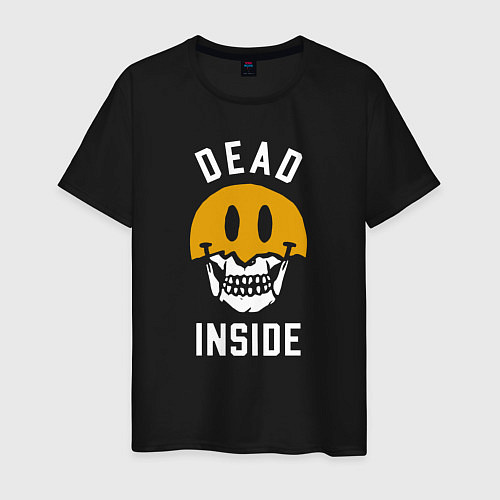 Мужская футболка Dead inside - мертвый внутри / Черный – фото 1